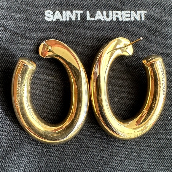 Saint Laurent Gold Earrings - Picture 4 of 6